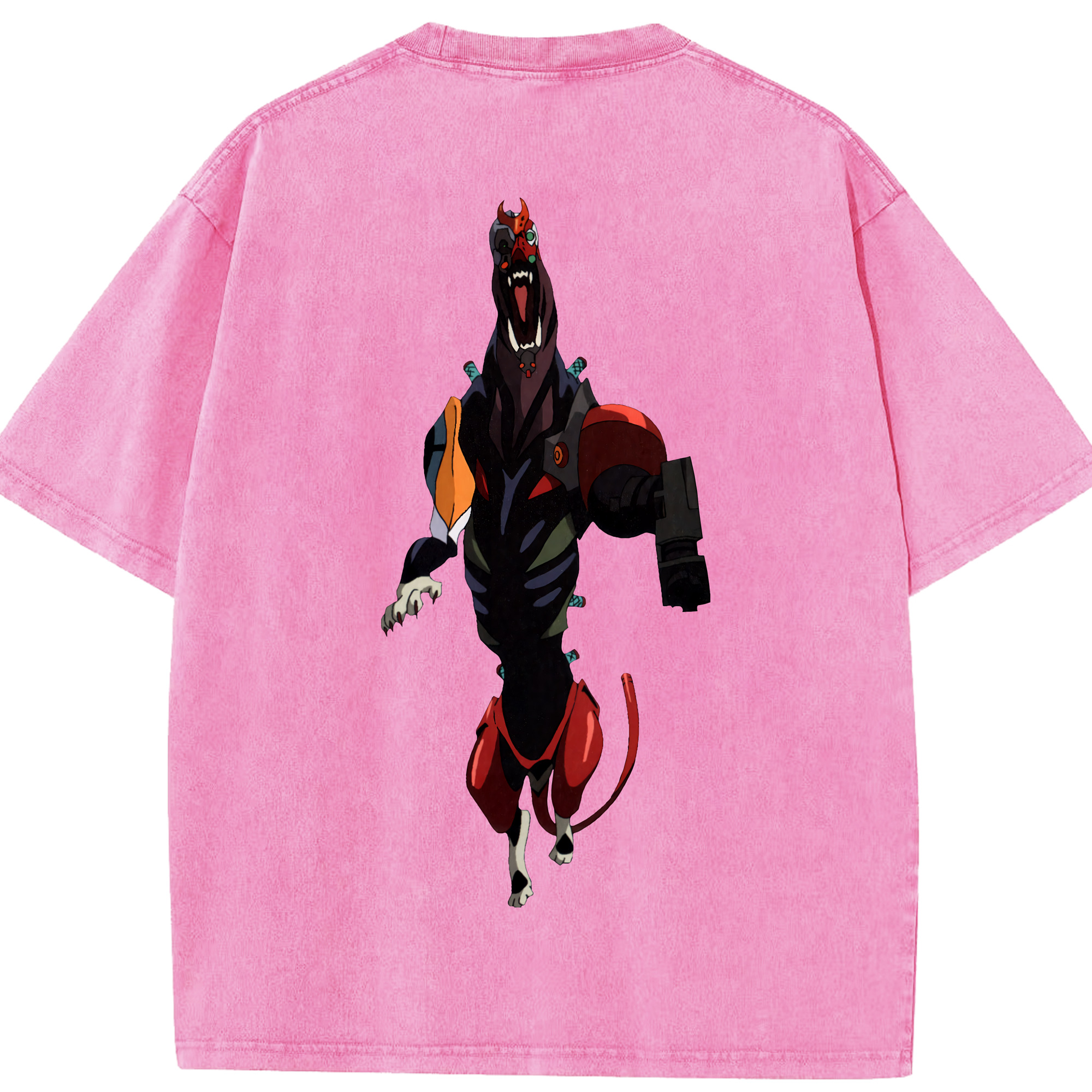（画像用） EVA 新世紀エヴァンゲリオン 綿100% ヴィンテージ風 半袖Tシャツ（背面プリント）